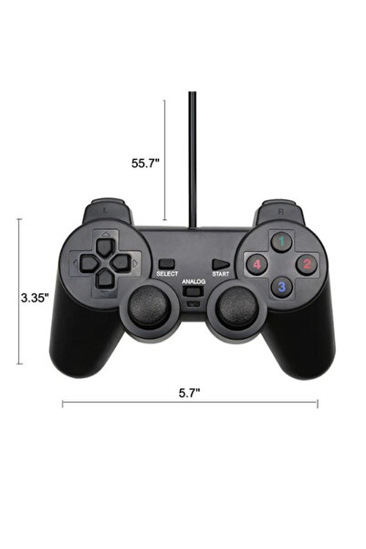 Maybax Oyun Kolu Pc Laptop Ps3 Uyumlu Usb 2.0 135cm Kablo Çift Analog Stick