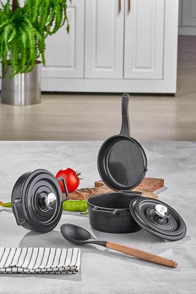 Taç Pro Mini 5 Piece Cast Pot Set
