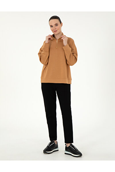 Pierre Cardin Camel Regular Fit Modal Kumaş Sweatshirt 50308116-VR015