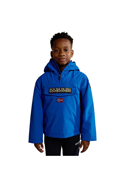Napapijri Mavi Erkek Çocuk Fermuarlı Uzun Kollu Mont NP0A4HHKB2I1 K RAINFORES...