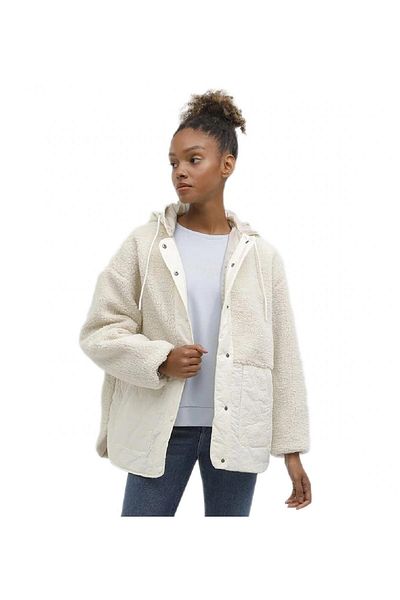 lumberjack Ct2008 Hannah Teddy Jacket Cream Women's Jacket Vest Jacket