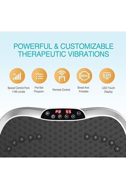 RENPHO RP-780 Dijital Ekran Göstergeli Sıkılaştırıcı Titreşimli Egzersiz Platformu