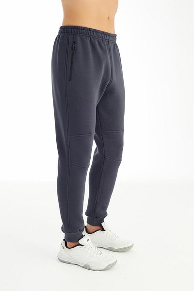 Crozwise Men's Winter Polyester Thick Skinny Leg Trousers