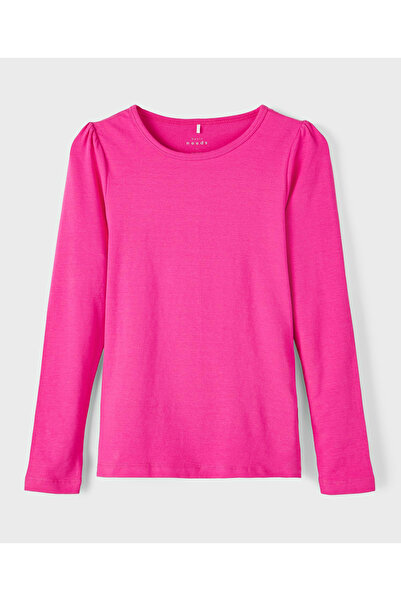 Name it - بلوزة NKFVILINE طويلة الأكمام ورفيعة - وردية اللون