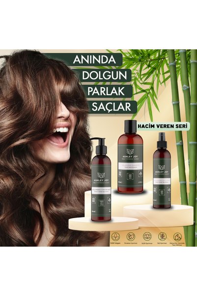 ASHLEY JOY İnce Telli Saçlar Için Hacim Veren Dolgunlaştırıcı Biotin,kafein Içeren Saç Kremi 250 ml