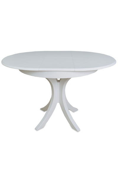 Meser Mobilya Sakura Beyaz Yuvarlak Katlanır Mdf Açılır 4-5 Kişilik Mutfak Masası Q90 30
