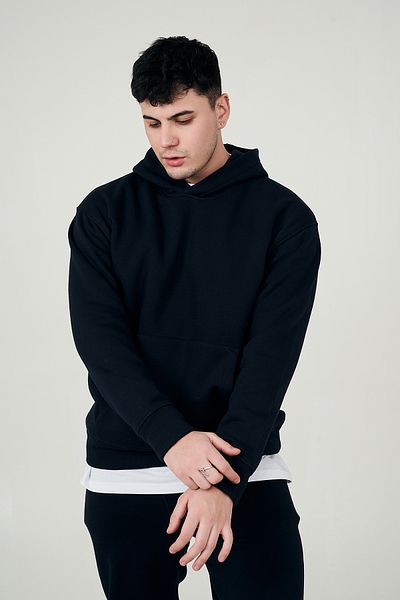 MBEY1989 Oversize Μπλε Σκούρο Φούτερ - Unisex