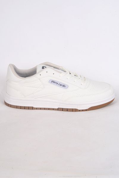 Pierre Cardin 30813 Lace-Up White Men's Winter Casual Shoes - Sole Decorated