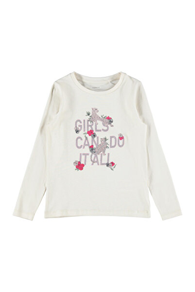 Name it تي شيرت مطبوع بأكمام طويلة - جيت ستريم