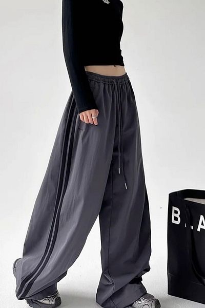 Köstebek Smoked Double Stripe Bomber Parachute Fabric Tracksuit