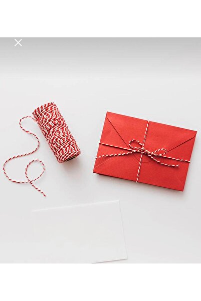 elimmod Marteniçka Ip Kırmızı Beyaz Ip Şans Dilek Arkadaşlık Paketleme Ambala...