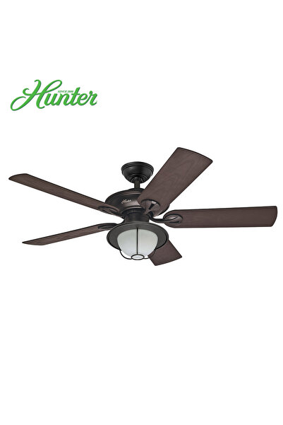 Hunter Fan Maribel Çağdaş Bronz 132 Cm. Aydınlatmalı Nemli Dış Mekan Tavan Va...