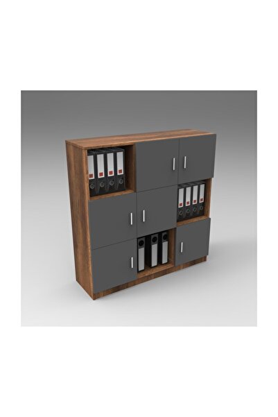 Robin Home Verona G Ofis Klasör Dolabı Kitaplık Barok-gri