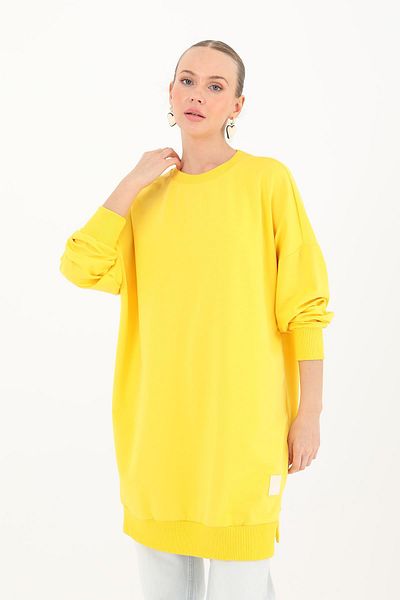 Soul Women's Basic Tunic - 30644Tun - Yellow