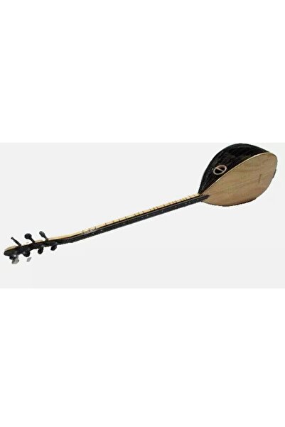 Unosell Uzun Sap Siyah Ağaç Tekne 39 cm Tekne Saz Bağlama, Left Handed Long N...