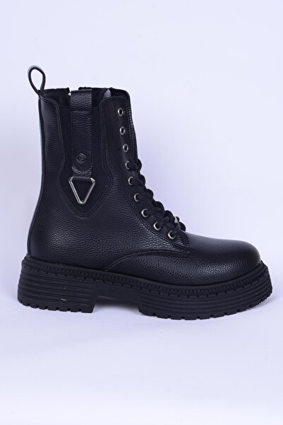 Pierre Cardin 52417 Siyah Fermuarlı Kadın Bot