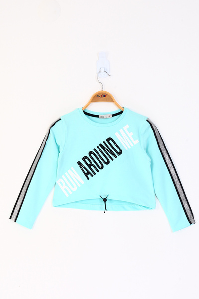 Toontoy Tricou pentru fetiță detaliu cu dungi