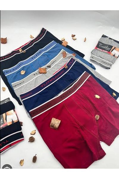 Tutku Men's Elastan Sports Boxers - Pack of 3