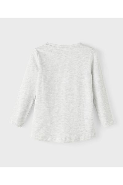 Name it Printed Long Sleeves T-Shirt - Light Grey