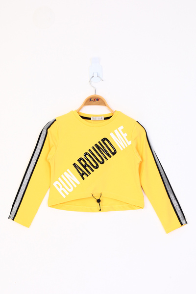 Toontoy Tricou pentru fetiță detaliu cu dungi