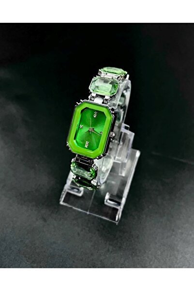 Karen Jewelry Taş Model Detaylı Kadın Çelik Kelepçe Bileklik Kol Saati