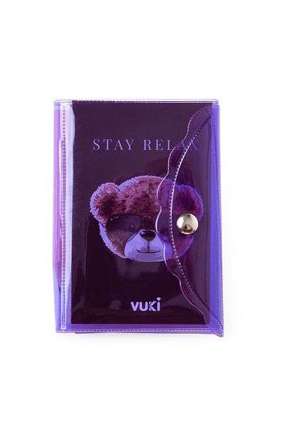 VUKİ Mini caiet cu stilou cu 3 compartimente