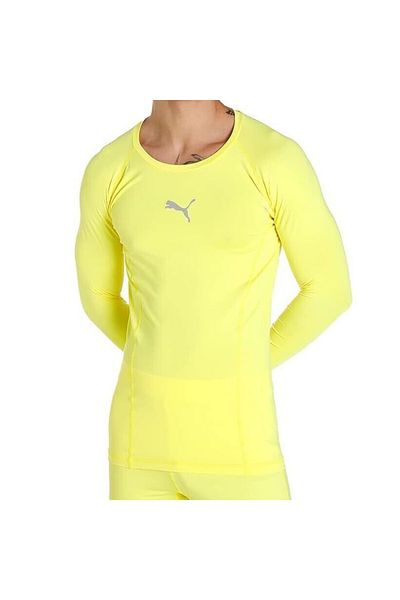 Puma Puma Liga Κίτρινη ανδρική φόρμα Baselayer Μπλούζα - LS