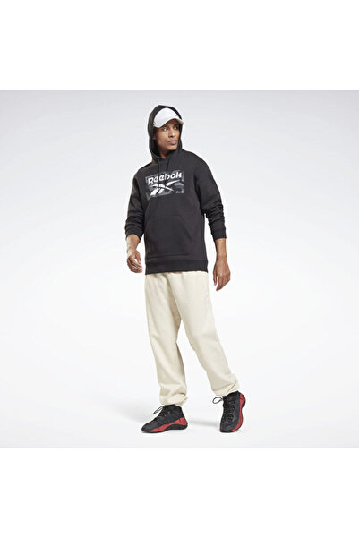 Reebok Pánská mikina Reebok Black Camo s kapucí