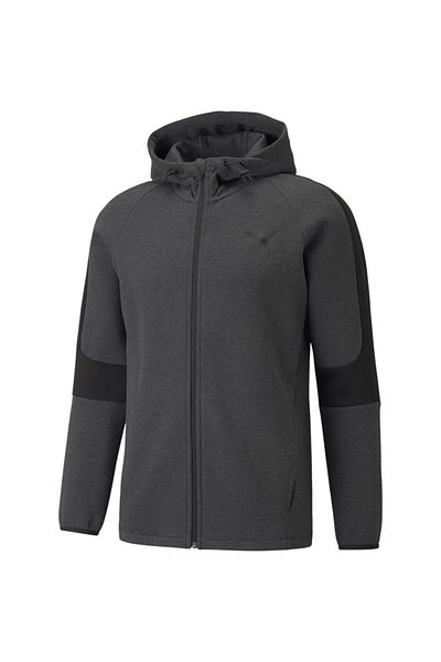Puma Kapuce Puma Evostripe Core Fz, šedá, pánská
