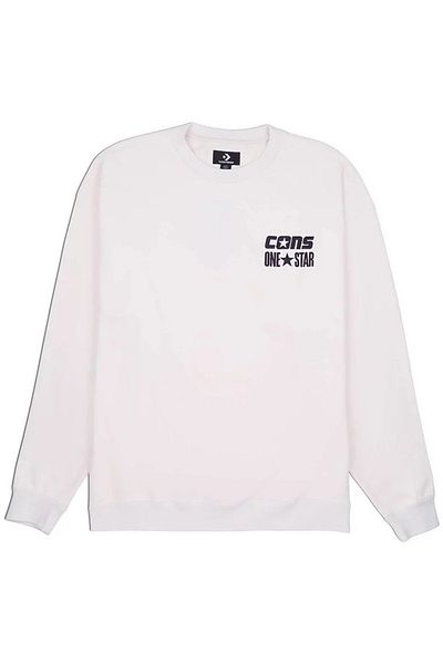 converse Halenka Converse Cons Mikina One Star Crew, Bílá, Pánské