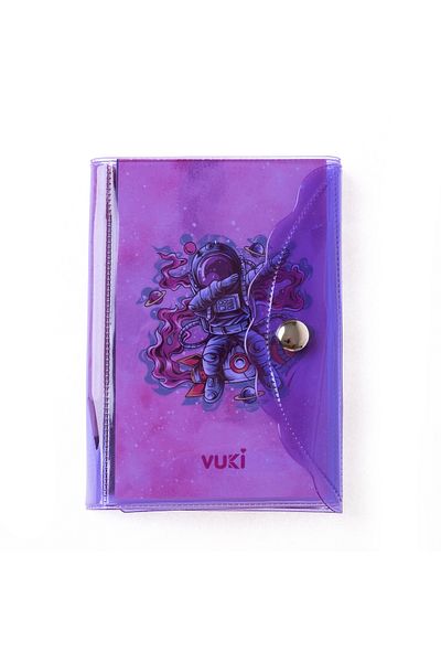 VUKİ Mini caiet cu stilou cu 3 compartimente