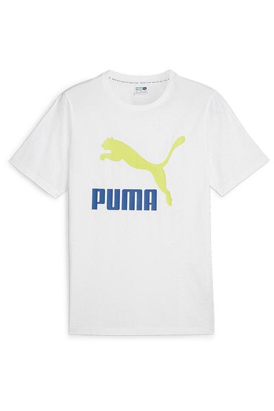 Puma T-shirt Puma Classics Logo Tee S, Λευκό, Ανδρικό