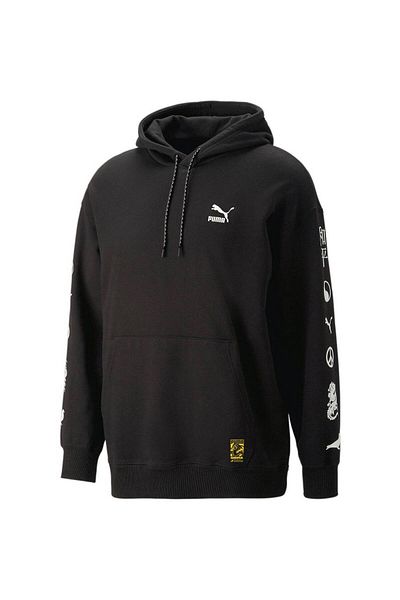 Puma Κουκούλα Puma X Staple Graphic Hoodie Tr, Μαύρο, Ανδρικό