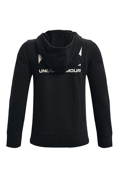 Under Armour Čierna detská mikina s kapucňou Armour Rival Terry Fz