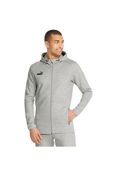 Puma Pánská mikina s kapucí Puma Teamfinal Casuals Hoodie, šedá