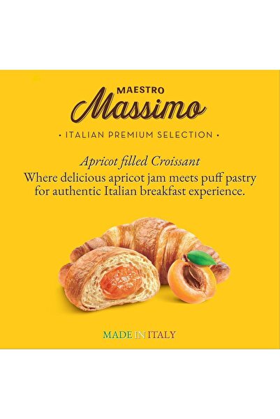 Massimo MASSİMO 270 GR KAYISILI KURUVASAN MULTIPACK (45X6) 12 PK. (CORNETTO APRICOT 6PCS MULTIPACK)