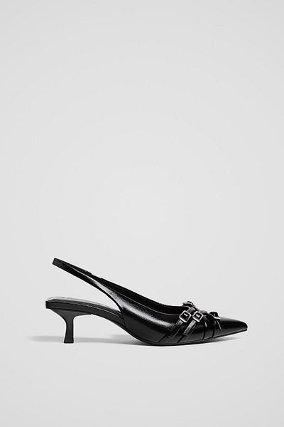 Stradivarius Buckled slingback shoes