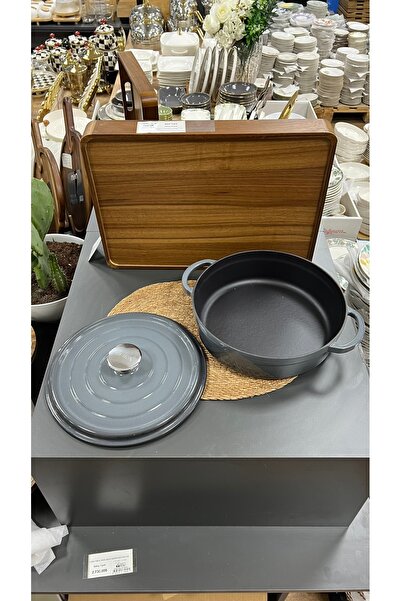 OLİKA İRON GRİ 28 CM DEMİR DÖKÜM BASIK TENCERE