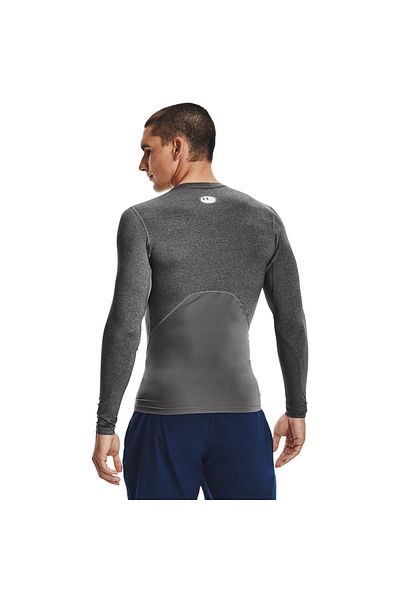 Under Armour Bluză Under Armour Heatgear Compression cu mânecă lungă, gri, bărbați