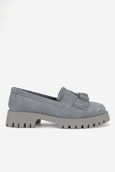 TUNAELLİ PANTOFI DE FEMEIE, PIELE NATURALĂ,