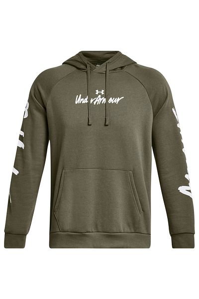 Under Armour Kapuce Under Armour Rival Fleece Graphic, Zelená, Pánské