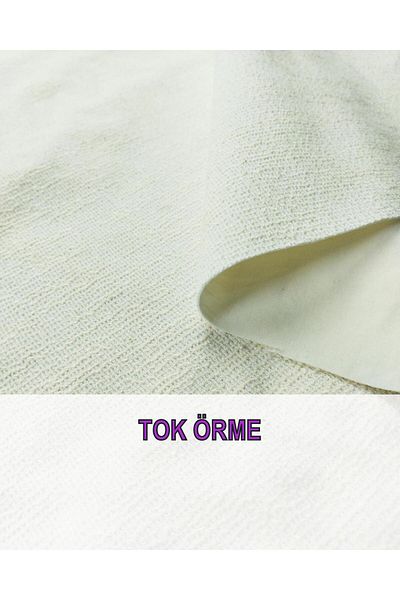 Kumaş Parça Πλεκτό Εκρού Χρώμα TELALI (145cm x 350cm)