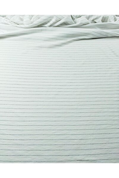 Kumaş Parça Льняна тканина біла з чорними поперечними смугами (ширина 145 см ...