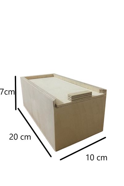 Store 20cm X 10cm Wooden Multipurpose Storage Box