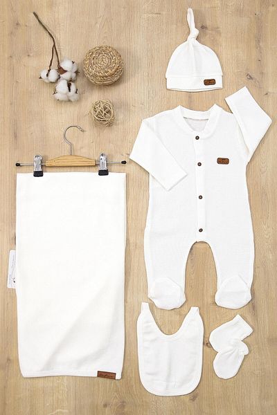 Sitilin 5-Piece Cotton Baby Outlet Set with Blanket - Girls and Boys Stl6893