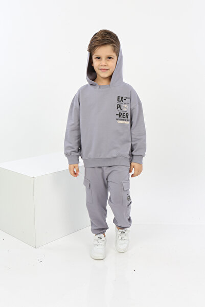 Toontoy Boy's Explorer Printed Tracksuit Set