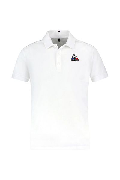 Le Coq Sportif T-shirt Le Coq Sportif Ess Polo Ss No2 M, Λευκό, Ανδρικό