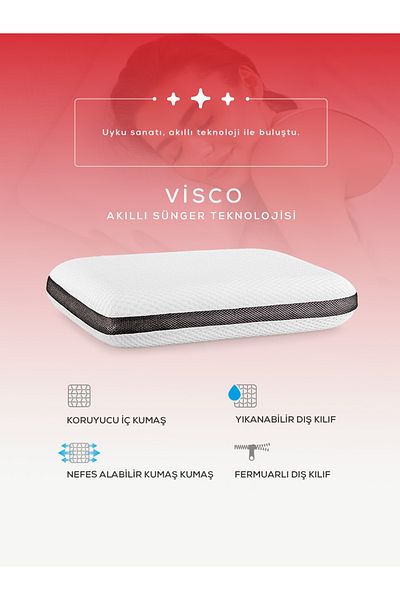 moda home bedding Classic Orthopedic Visco Pillow