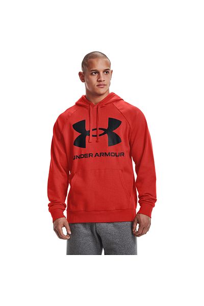 Under Armour Hood Under Armour Rival Fleece Big Logo, Red, Men