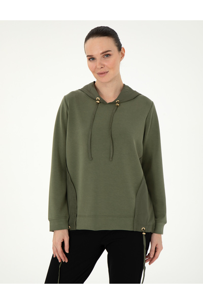 Pierre Cardin Khaki Comfort Fit Modal Fabric Sweatshirt 50290969-Vr027